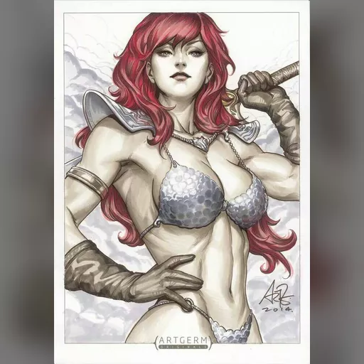 artist:artgerm character:red_sonja medium:artwork // 600x853 // 113.2KB // jpg // image/jpeg // red_sonja_commission_by_artgerm-d88edx6