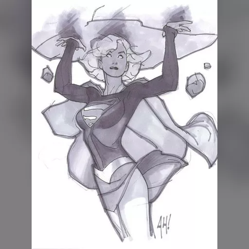 alias:supergirl artist:adam_hughes character:kara_zor-el medium:artwork publisher:dc series:superman // 448x600 // 36.8KB // jpg // image/jpeg // ah_supergirl_from_supercon_-_oakland_may_2006