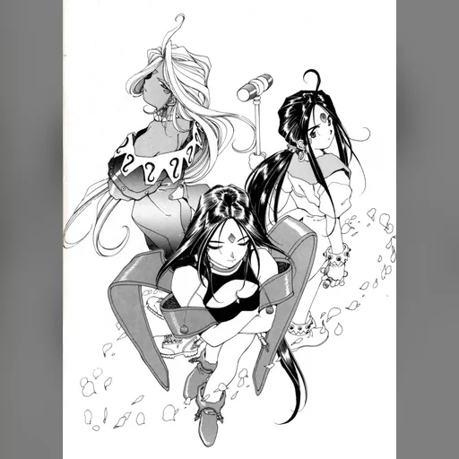 official_artwork series:oh_my_goddess // 2250x3096 // 1.2MB // jpg // image/jpeg // 322950