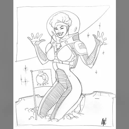 artist:adam_hughes medium:artwork // 647x813 // 82.6KB // jpg // image/jpeg // Space-Babe