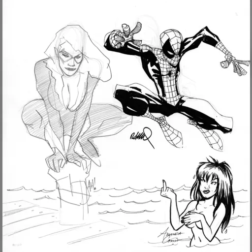 artist:adam_hughes medium:artwork // 858x873 // 213.9KB // jpg // image/jpeg // Spider-Jam-SM