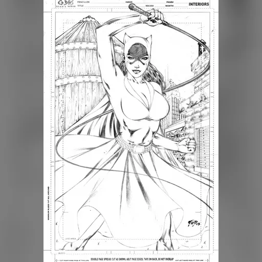 artist:fred_benes character:selina_kyle grayscale medium:artwork medium:drawing style:benes // 535x800 // 296.7KB // jpg // image/jpeg // Fred Benes Catwoman