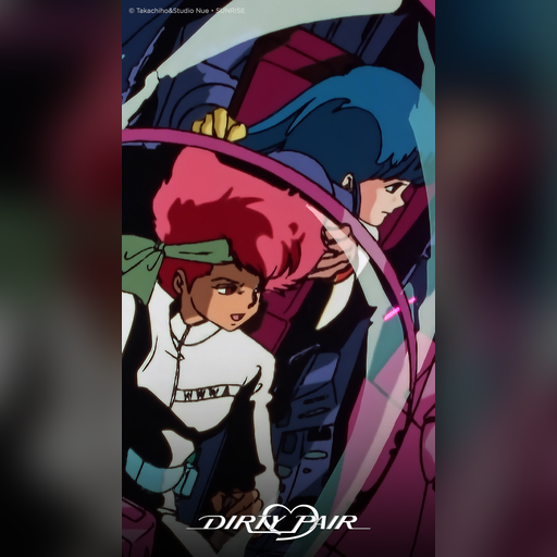 iphone medium:artwork official official_artwork series:dirty_pair wallpaper // 640x1136 // 541.1KB // webp // image/webp; lossless=true // iPhone-SE-(2016)_2