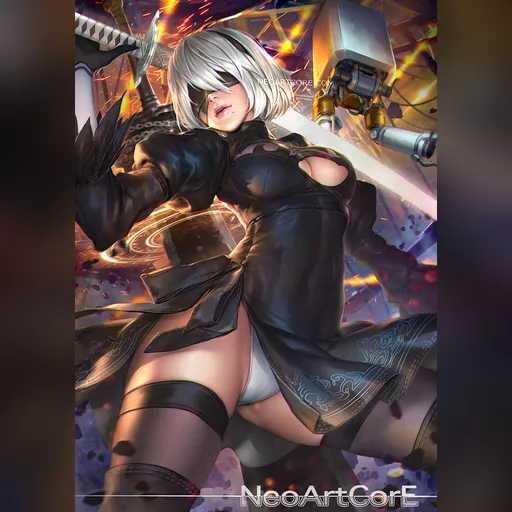 artist:neoartcore character:yorha_no.2_type_b medium:artwork medium:drawing series:nier series:nier_automata // 700x990 // 761.7KB // jpg // image/jpeg // 2b_final_by_neoartcore-dav4ubd