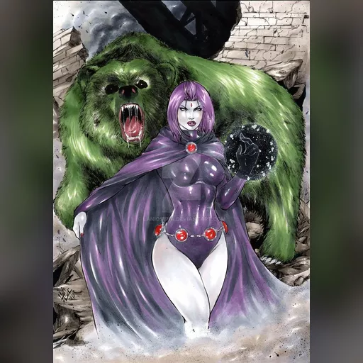 artist:lanio_sena medium:artwork medium:drawing // 751x1063 // 241.5KB // jpg // image/jpeg // raven_and_beast_boy_by_laniosena-dc83amf