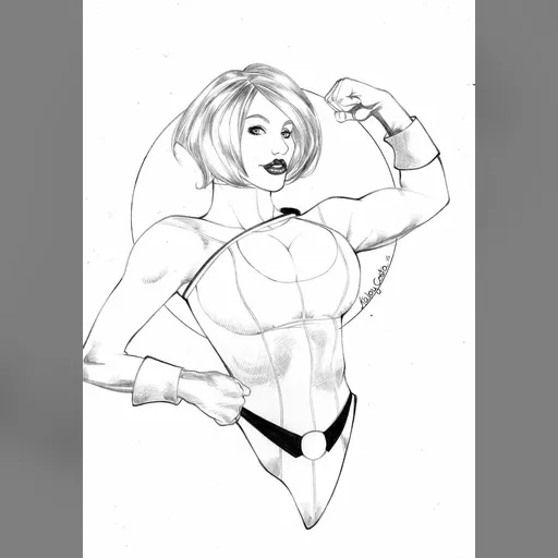 alias:karen_starr alias:power_girl artist:kaloy_costa character:kara_zor-l grayscale medium:artwork publisher:dc style:benes // 1124x1600 // 138.8KB // jpg // image/jpeg // power_girl_by_kaloy_costa-d9t6mv1