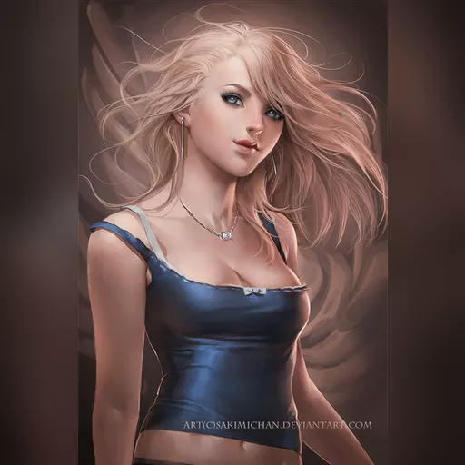 artist:sakimichan medium:artwork medium:drawing plus_artist // 400x600 // 53.5KB // jpg // image/jpeg // blonde_lady_by_sakimichan-d42n7c6