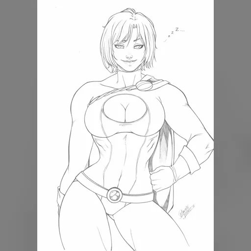 alias:karen_starr alias:power_girl artist:daniele_torres character:kara_zor-l grayscale medium:artwork medium:drawing publisher:dc style:benes // 1024x1457 // 143.7KB // jpg // image/jpeg // powergirl_by_dannith-d94f53m