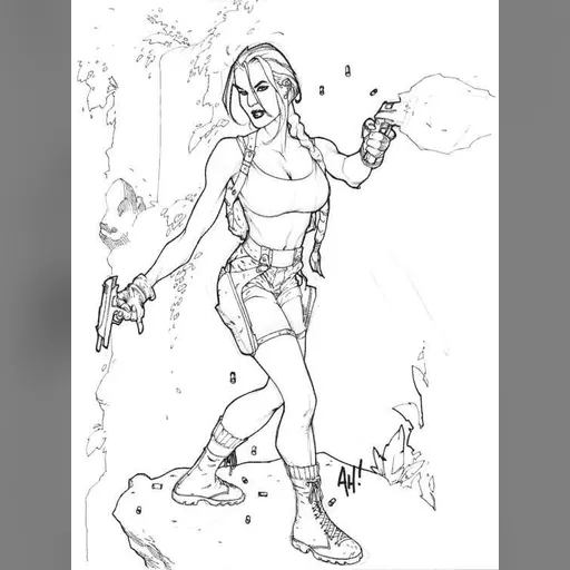 artist:adam_hughes character:lara_croft medium:artwork series:tomb_raider // 563x750 // 41.0KB // jpg // image/jpeg // LARAC