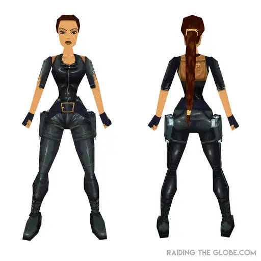 medium:artwork official series:tomb_raider tomb_raider_3 vertical_split // 1300x1300 // 460.2KB // jpg // image/jpeg // catsuit