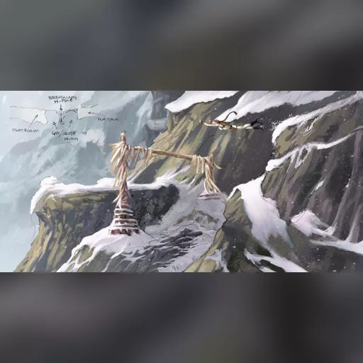 medium:artwork official_artwork series:tomb_raider tomb_raider_legends // 850x425 // 242.0KB // jpg // image/jpeg // Himalayas_08_HPolesml1