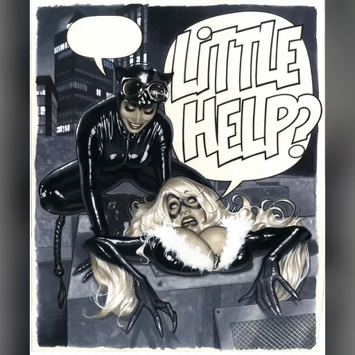 alias:black_cat artist:adam_hughes character:felicia_hardy character:selina_kyle medium:artwork publisher:marvel series:spider-man // 779x936 // 160.8KB // jpg // image/jpeg // DjNHLViV4AALFvU