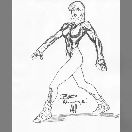 alias:fairchild artist:adam_hughes character:caitlin_fairchild medium:artwork series:gen_13 // 800x974 // 121.7KB // jpg // image/jpeg // AH_Fairchild