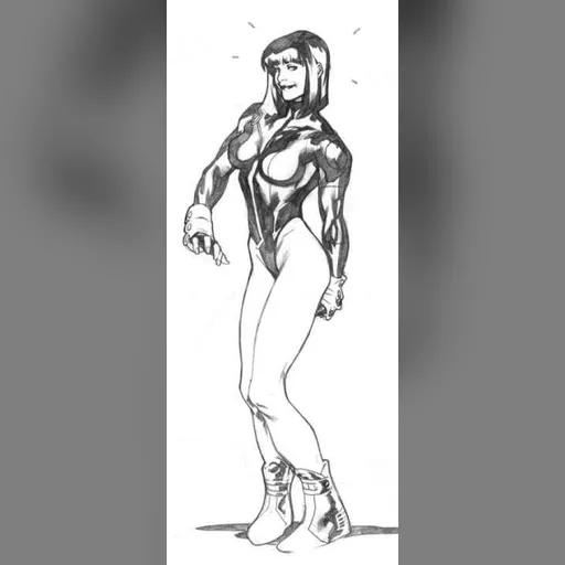 alias:fairchild artist:adam_hughes character:caitlin_fairchild medium:artwork series:gen_13 // 300x731 // 18.0KB // jpg // image/jpeg // fairchilds_wedgie