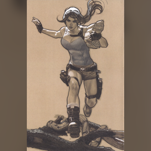 Will_Raid_Tombs_4_Food artist:adam_hughes character:lara_croft medium:artwork medium:drawing official scan series:tomb_raider // 3272x5076 // 40.1MB // webp // image/webp; lossless=true // page_21