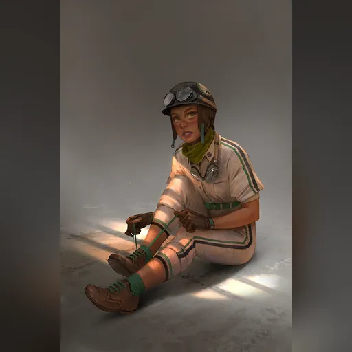 artist:moonlightorange medium:artwork // 910x1382 // 966.2KB // jpg // image/jpeg // sunday_race___illustration_by_moonlightorange-d8n4sr5