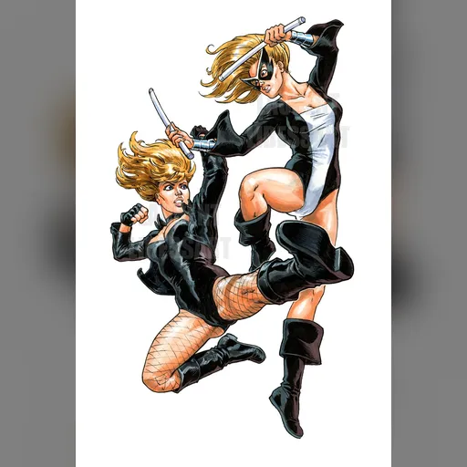 alias:black_canary character:dinah_drake medium:artwork mockingbird pin-up-corner-shop publisher:dc // 1148x1701 // 232.5KB // jpg // image/jpeg // black_canary_mocking_bird_laurent_libessart_by_pin_up_corner