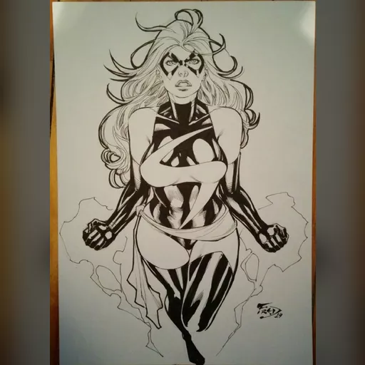 alias:captain_marvel artist:fred_benes character:carol_danvers grayscale medium:artwork medium:drawing publisher:marvel style:benes // 583x800 // 320.9KB // jpg // image/jpeg // 8ggtQEMd_090916035906lola