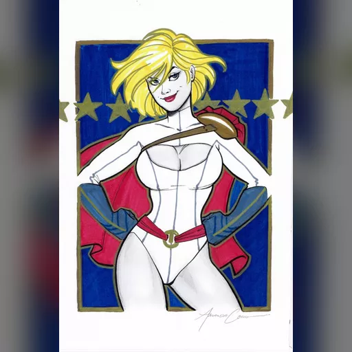alias:karen_starr alias:power_girl artist:amanda_conner character:kara_zor-l medium:artwork publisher:dc // 679x1024 // 381.6KB // jpg // image/jpeg // Amanda Conner - Power Girl