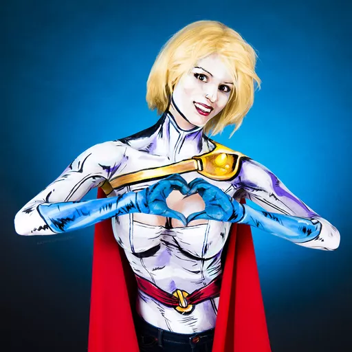 alias:karen_starr alias:power_girl character:kara_zor-l cosplay medium:photo person:kay_pike publisher:dc // 1080x1080 // 307.8KB // jpg // image/jpeg // powergirl_bodypaint_by_kaypikefashion-dacl1hr