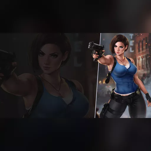 2020 2020-03_batch_1 artist:dandon_fuga character:jill_valentine jill march medium:artwork medium:drawing publisher:capcom purchased series:resident_evil site:patreon valentine wallpaper // 3840x2160 // 836.3KB // jpg // image/jpeg // Jill-Wallpaper-4K-0SFW-01