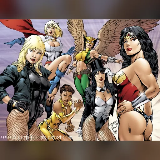 alias:black_canary alias:karen_starr alias:power_girl alias:wonder_woman artist:ed_benes character:diana_of_themyscira character:dinah_drake character:kara_zor-l character:zatanna_zatara hawkgirl medium:artwork medium:drawing publisher:dc series:batman style:benes // 828x628 // 583.5KB // jpg // image/jpeg // 2007WrapCoverA proof