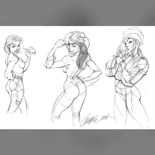 artist:j_scott_campbell medium:artwork series:danger_girl // 756x504 // 79.7KB // jpg // image/jpeg // dangergirl-sketch