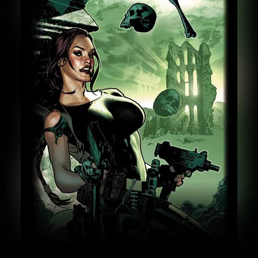 artist:adam_hughes character:lara_croft medium:artwork series:tomb_raider // 600x714 // 61.7KB // jpg // image/jpeg // tombraider44