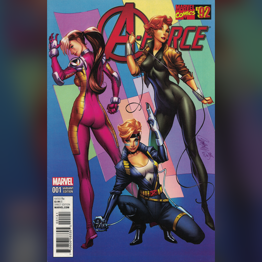 artist:j_scott_campbell comic_cover medium:artwork scan series:a-force // 3898x6080 // 24.3MB // webp // image/webp; lossless=true // a-force_1_campbell
