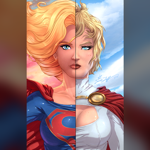 alias:karen_starr alias:power_girl alias:supergirl artist:vest character:kara_zor-el character:kara_zor-l medium:artwork publisher:dc series:superman // 828x1280 // 1.1MB // webp // image/webp; lossless=true // super_girl_and_power_girl_split_portrait_by_vest-dclldsk