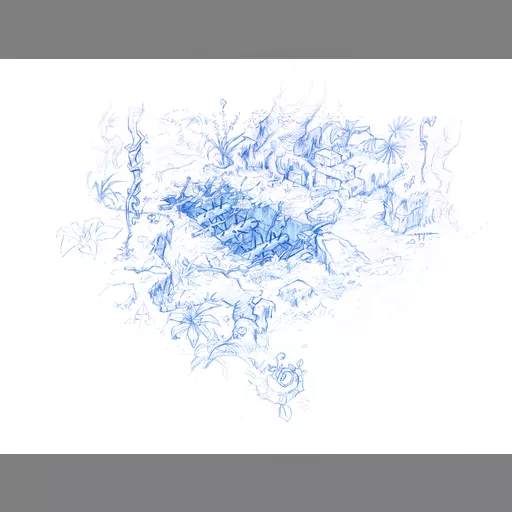 medium:artwork official_artwork series:tomb_raider tomb_raider_underworld // 4278x3300 // 6.1MB // jpg // image/jpeg // Trap-Pit-Sketch-2