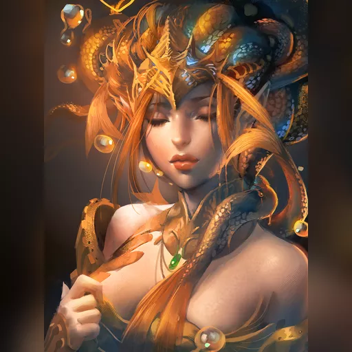 artist:sakimichan medium:artwork medium:drawing plus_artist // 1200x1600 // 1.5MB // jpg // image/jpeg // gold_fish_by_sakimichan-d53msij