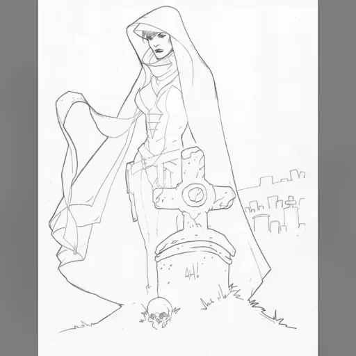 artist:adam_hughes medium:artwork // 800x1019 // 126.3KB // jpg // image/jpeg // AH_GhostSketch