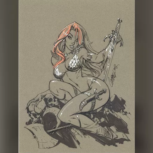 artist:j_scott_campbell character:red_sonja medium:artwork // 949x1250 // 183.6KB // jpg // image/jpeg // Red_Sonja_by_J._Scott_Campbell