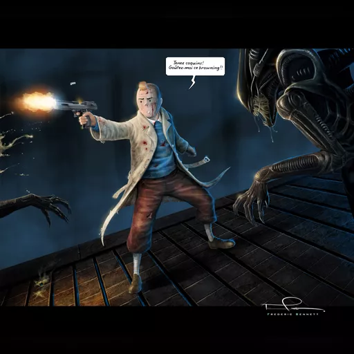 artist:frederic_bennett medium:artwork // 2000x1800 // 1.6MB // jpg // image/jpeg // tintin_unleashed_by_benef
