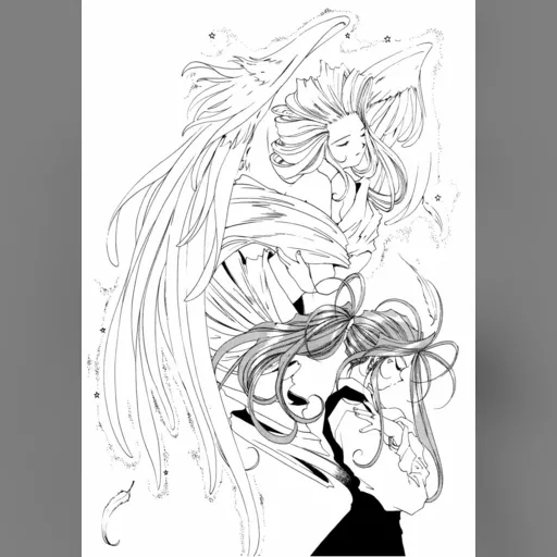 official_artwork series:oh_my_goddess // 1002x1418 // 261.5KB // jpg // image/jpeg // 412849