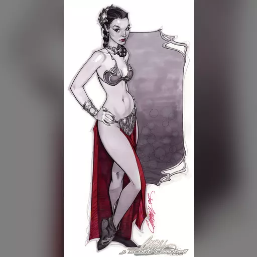 artist:j_scott_campbell medium:artwork // 609x1205 // 147.4KB // jpg // image/jpeg // slave_leia_christy_1_by_j_scott_campbell