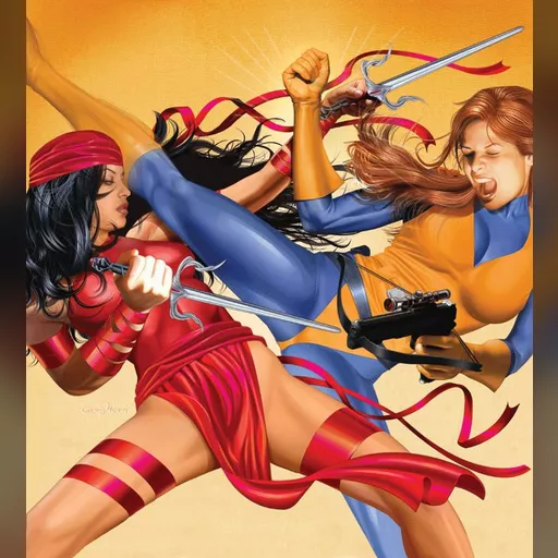 artist:greg_horn character:elektra_natchios medium:artwork scarlett // 708x779 // 96.9KB // jpg // image/jpeg // elektra_vs_scarlett