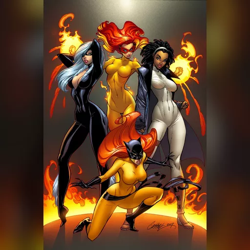 artist:j_scott_campbell medium:artwork // 1017x1558 // 269.3KB // jpg // image/jpeg // Marvel_Divas