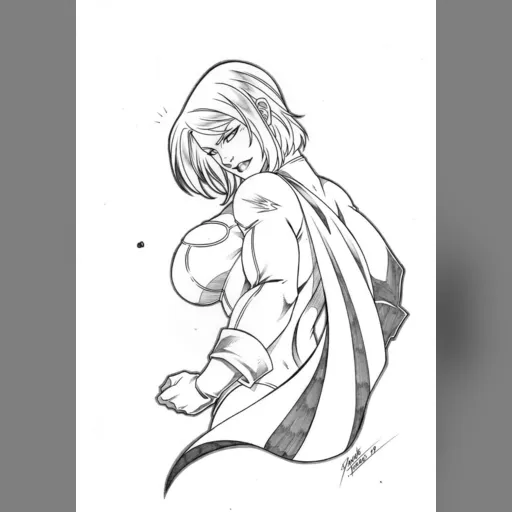 alias:karen_starr alias:power_girl artist:daniele_torres character:kara_zor-l grayscale medium:artwork medium:drawing publisher:dc style:benes // 1125x1600 // 139.8KB // jpg // image/jpeg // power_girl_flex_by_daniele_torres_by_augen76_ddiys5d