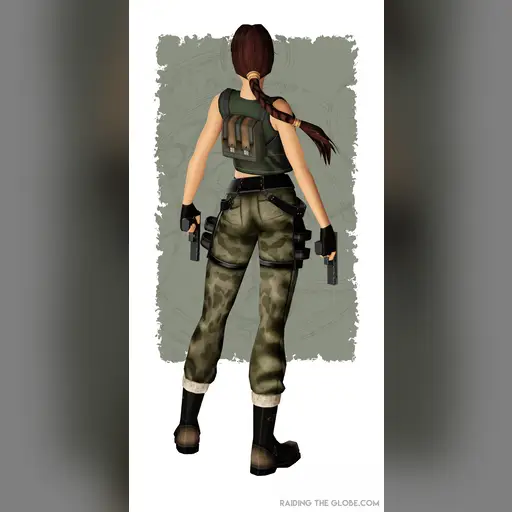 medium:artwork official series:tomb_raider tomb_raider_the_angel_of_darkness // 1900x3808 // 1.5MB // jpg // image/jpeg // camo_pants_with_vest_back
