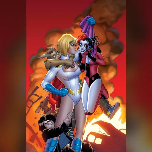 alias:harley_quinn alias:karen_starr alias:power_girl artist:amanda_conner character:harleen_quinzel character:kara_zor-l medium:artwork publisher:dc series:batman // 1500x2277 // 606.4KB // jpg // image/jpeg // Harley_Quinn_Vol_2_13_Textless
