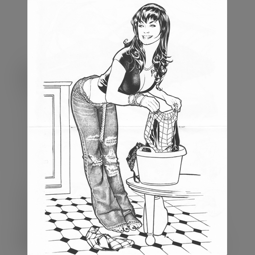 Thongs_you_know_by_heart artist:adam_hughes medium:artwork medium:drawing official scan // 5038x6435 // 15.4MB // webp // image/webp; lossless=true // page_13-14