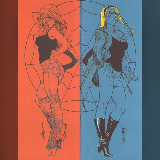 artist:j_scott_campbell character:gwen_stacy character:mary_jane_watson medium:artwork publisher:marvel series:spider-man // 980x1264 // 368.1KB // jpg // image/jpeg // Mary_Jane__Gwen_by_J._Scott_Campbell