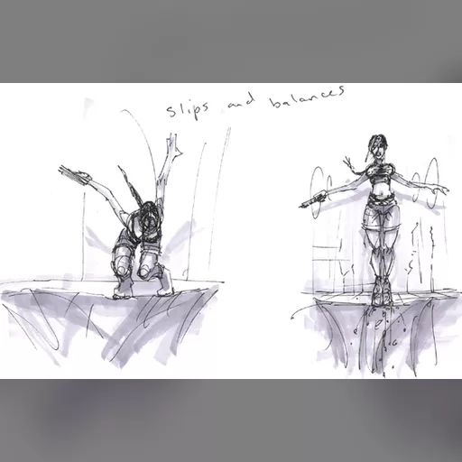 animateion medium:artwork official_artwork series:tomb_raider sketches tomb_raider_legends // 560x359 // 114.5KB // jpg // image/jpeg // balancing