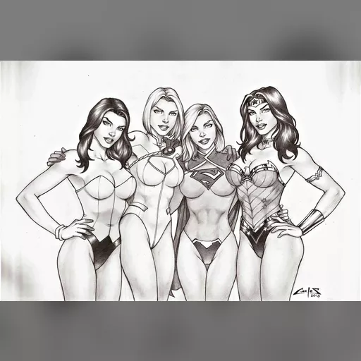 alias:karen_starr alias:power_girl alias:supergirl alias:wonder_woman artist:carlos_braga character:diana_of_themyscira character:kara_zor-el character:kara_zor-l character:zatanna_zatara grayscale medium:artwork medium:drawing publisher:dc series:batman series:superman style:benes // 1024x681 // 140.4KB // jpg // image/jpeg // dc_girls_2_____by_carlosbragaart80-d6xjjog