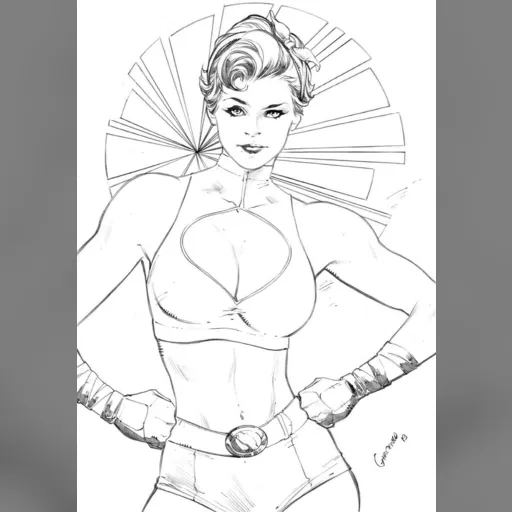 alias:karen_starr alias:power_girl artist:gardenio_lima character:kara_zor-l grayscale medium:artwork medium:drawing publisher:dc style:benes // 1121x1600 // 164.2KB // jpg // image/jpeg // power_girl_bombshell_by_gardenio_lima_by_augen76_ddfnmoo