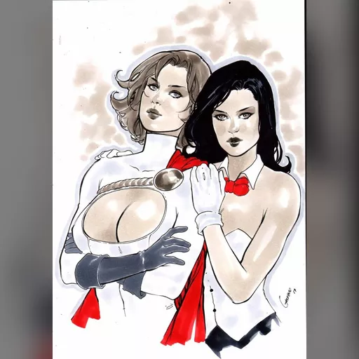 alias:karen_starr alias:power_girl artist:gardenio_lima character:kara_zor-l character:zatanna_zatara medium:artwork medium:drawing publisher:dc series:batman style:benes // 1024x1450 // 226.2KB // jpg // image/jpeg // power_girl_and_zatanna_by_gardeniolima001-db0bc6a