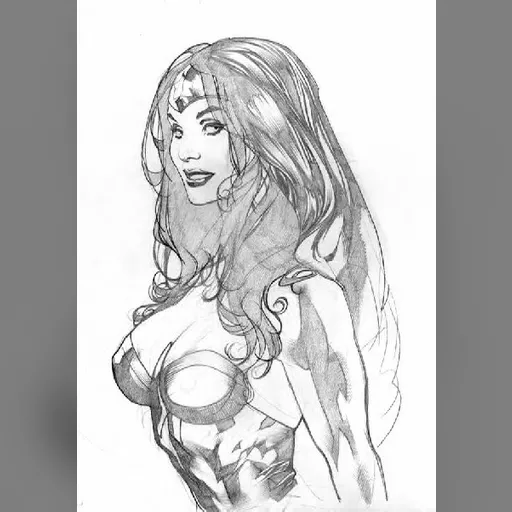 artist:adam_hughes medium:artwork // 422x602 // 55.4KB // jpg // image/jpeg // WW150_sketch