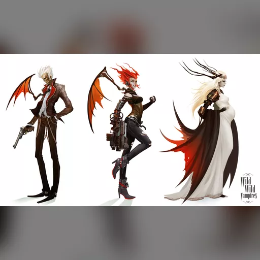 artist:eyardt medium:artwork // 3416x2000 // 2.1MB // jpg // image/jpeg // wild_wild_vampires___characters_lineup_by_eyardt-dar1mvo